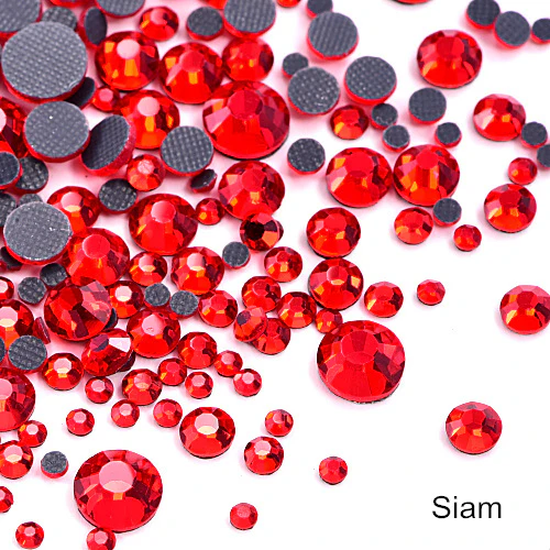 Small Bag Hot Fix Rhinestones - RED